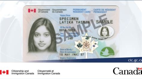 Carte de résident permanent .